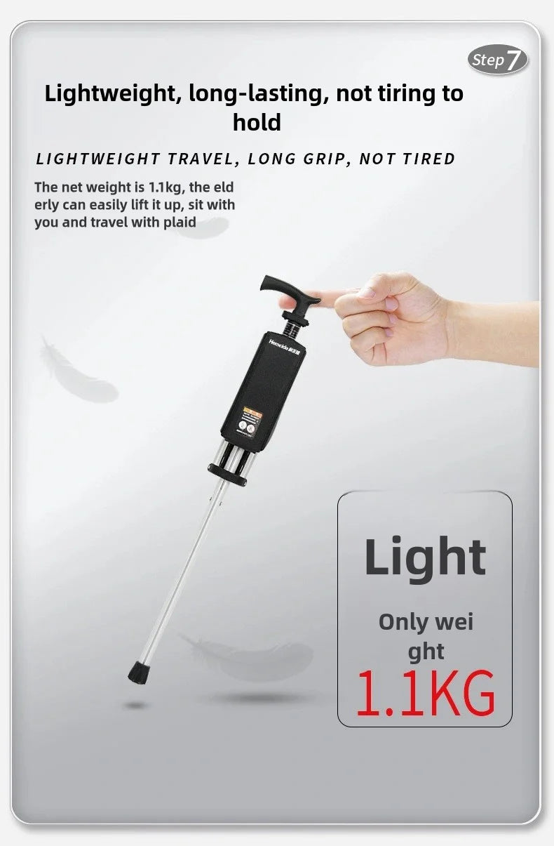 Folding Cane Chair — Lightweight 2-in-1 Walking Stick & Seat