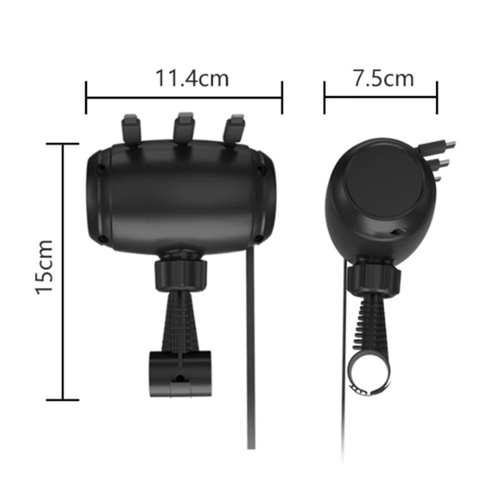 Multi Retractable Backseat Car Charger Headrest Fast Charging Adapter USB-C Android Apple for iPhone Samsung Notebook Accessory