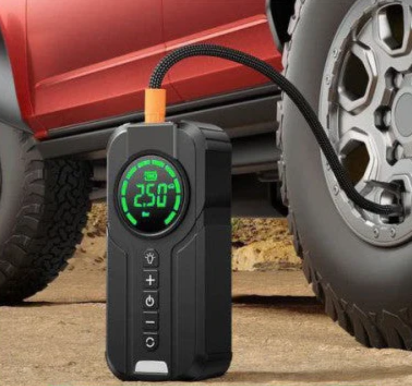 AutoPulse™ DriveMate – 8400mAh Car Starter & Tire Inflator