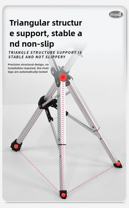 Folding Cane Chair — Lightweight 2-in-1 Walking Stick & Seat