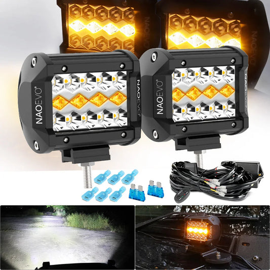 NAOEVO 4" LED Work Light Bar