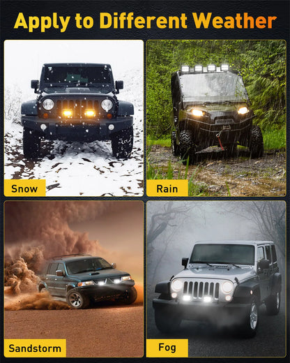 NAOEVO 4" LED Work Light Bar